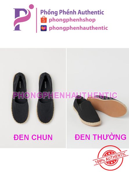 Giày HM Espadrilles đế viền cói mua sale