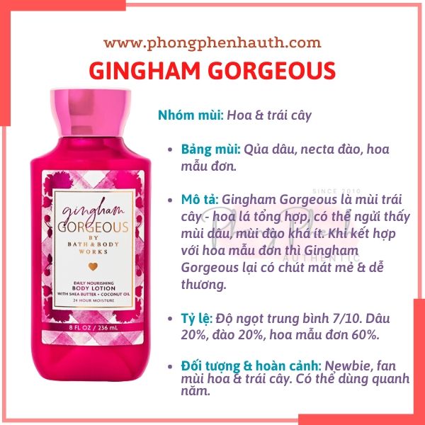 Dưỡng thể nước hoa Bath & Body Works  Body Lotion 236ml