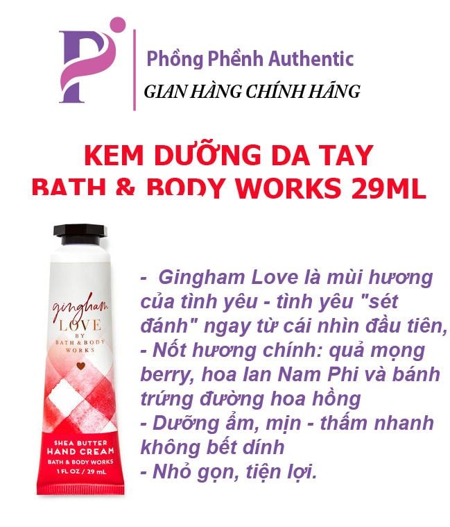 KEM DƯỠNG DA TAY BATH &BODY WORKS TUÝP 29ML