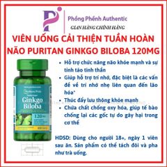 VIÊN UỐNG BỔ NÃO GINKGO BILOBA Viên Uống Hỗ Trợ Tuần Hoàn Não Bộ