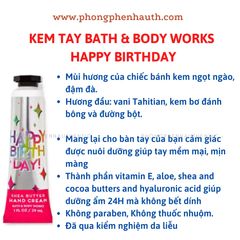 KEM DƯỠNG DA TAY BATH &BODY WORKS TUÝP 29ML