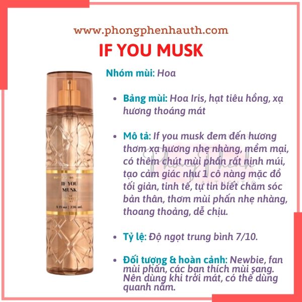 (Đủ mùi) BEST SELLER 10ml xịt thơm toàn thân body mist Bath & Body Works - PHỒNG PHỀNH