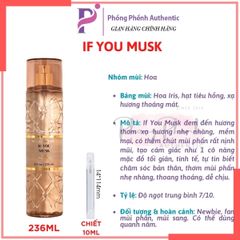 [CHIẾT 10ML LUXURY] XỊT THƠM TOÀN THÂN BODY MIST BATH & BODY WORKS - PHỒNG PHỀNH