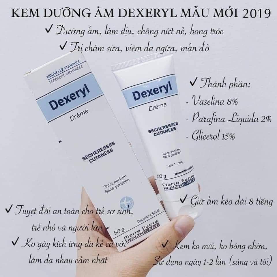 Kem Dexeryl Pháp, dưỡng ẩm, dưỡng da cho bé mịn màng, nhất là bé da khô, chàm, da cơ địa - PHỒNG PHỀNH