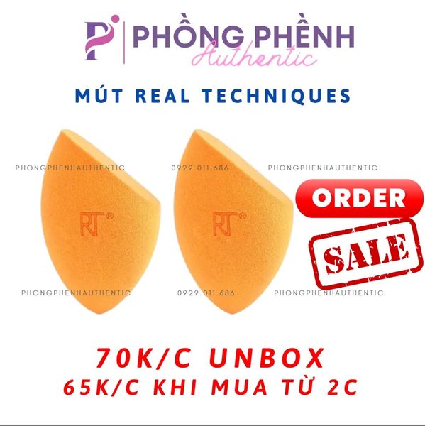 Mút Trang Điểm REAL TECHNIQUES Tán Nền Miracle Complexion Sponge (không hộp)