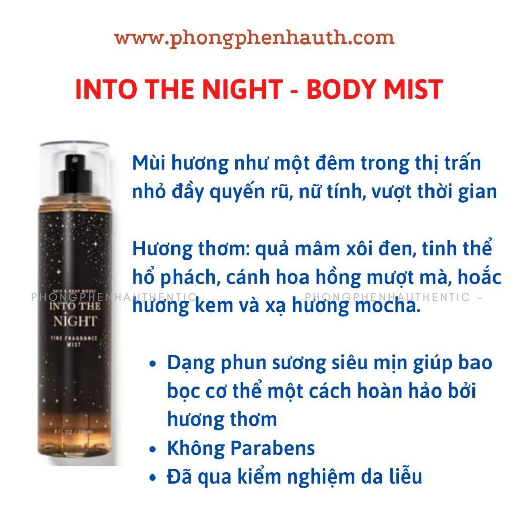 (Đủ mùi) BEST SELLER 10ml xịt thơm toàn thân body mist Bath & Body Works - PHỒNG PHỀNH