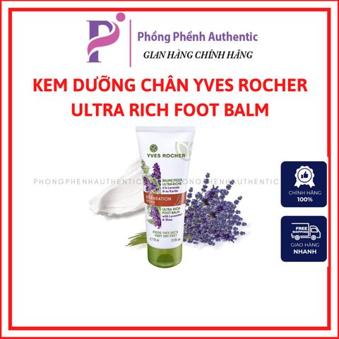 Kem dưỡng chân da chân Yves Rocher Ultra Rich Foot Balm 75ml