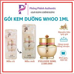 1 Gói Kem chống lão hóa hồng nhuận Whoo Bicheop Ja yoon cream 1ml MẪU MỚI - PHỒNG PHỀNH