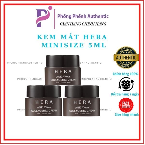 Minisize- KEM DƯỠNG CHỐNG LÃO HÓA, BỔ SUNG COLLAGEN HERA COLLAGENIC CREAM 5ML