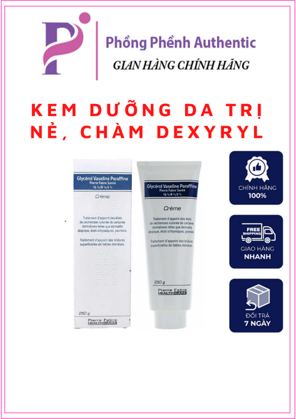 Kem nẻ chàm Dexeryl (Glycerol Vaseline Paraffine)- Pháp 250gr