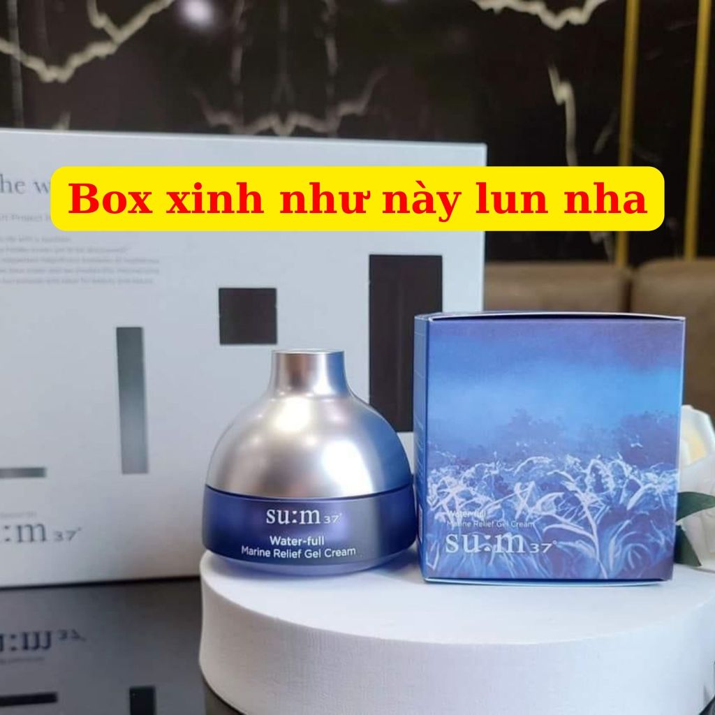 KEM DƯỠNG ẨM DẠNG GEL SUM 37 WATER FULL MARINE RELIEF GEL CREAM FULLBOX 20ML
