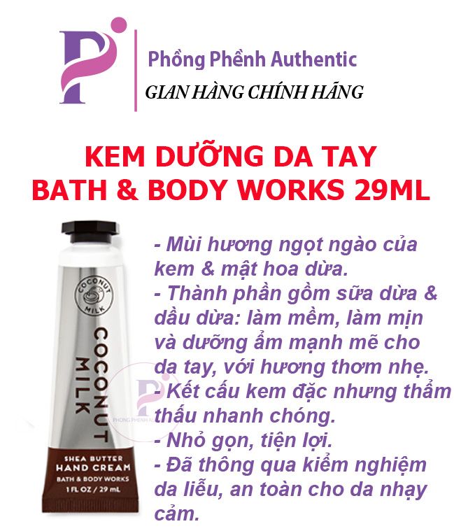 KEM DƯỠNG DA TAY BATH &BODY WORKS TUÝP 29ML