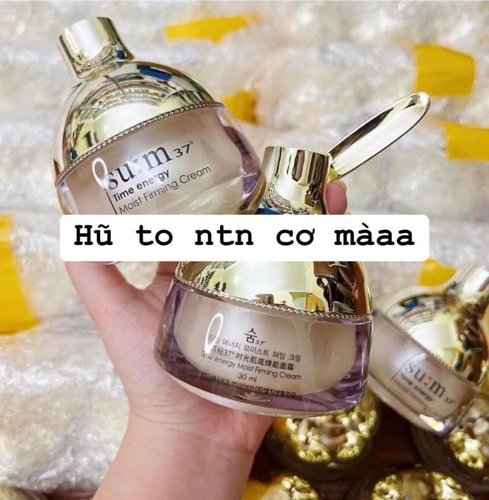 [Unbox] Kem dưỡng SUM Time Energy Moist Firming Cream phục hồi da mệt mỏi, cấp ẩm, dưỡng căng mịn 30ML - 120ML
