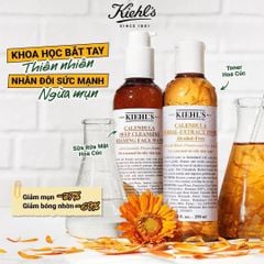 SET SỮA RỬA MẶT + TONER HOA CÚC KIEHL'S CALENDULA CLEANSING- TONER