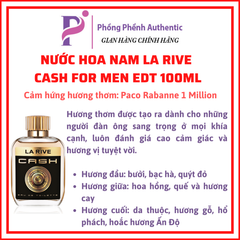 NƯỚC HOA NAM LA RIVE FOR MEN EDT CÁC MÙI MUA SALE