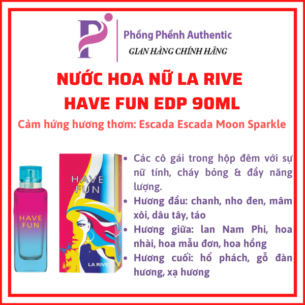 NƯỚC HOA NỮ LA RIVE FULL SIZE 75ML - 90ML