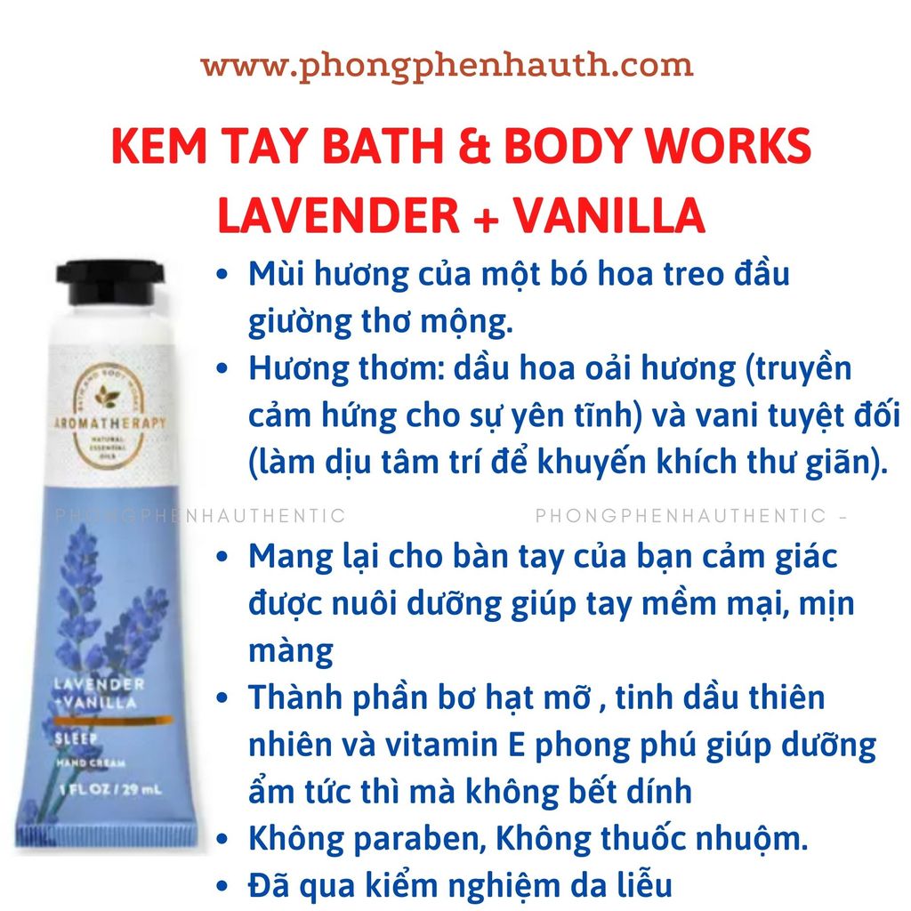 KEM DƯỠNG DA TAY BATH &BODY WORKS TUÝP 29ML