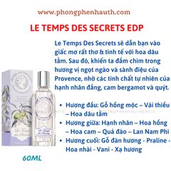 Nước hoa Nữ nội địa Pháp Janne en Provence EDP 60ml : Jasmine Secret, La Roseraie, Verveine Cédrat.. - PHỒNG PHỀNH