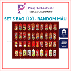 SET 5 BAO LÌ XÌ NĂM MỚI TẾT 2024 - QUÀ TẶNG CHO ĐƠN TỪ 50.000VNĐ