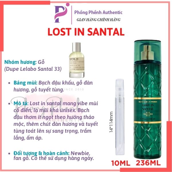 [CHIẾT 10ML LUXURY] XỊT THƠM TOÀN THÂN BODY MIST BATH & BODY WORKS - PHỒNG PHỀNH