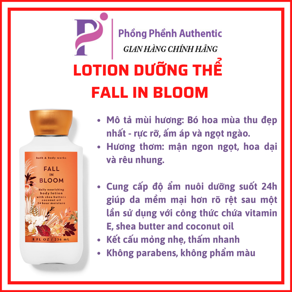 Dưỡng thể nước hoa Bath & Body Works  Body Lotion 236ml