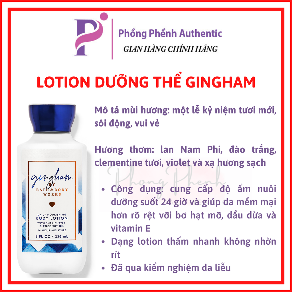 Dưỡng thể nước hoa Bath & Body Works  Body Lotion 236ml