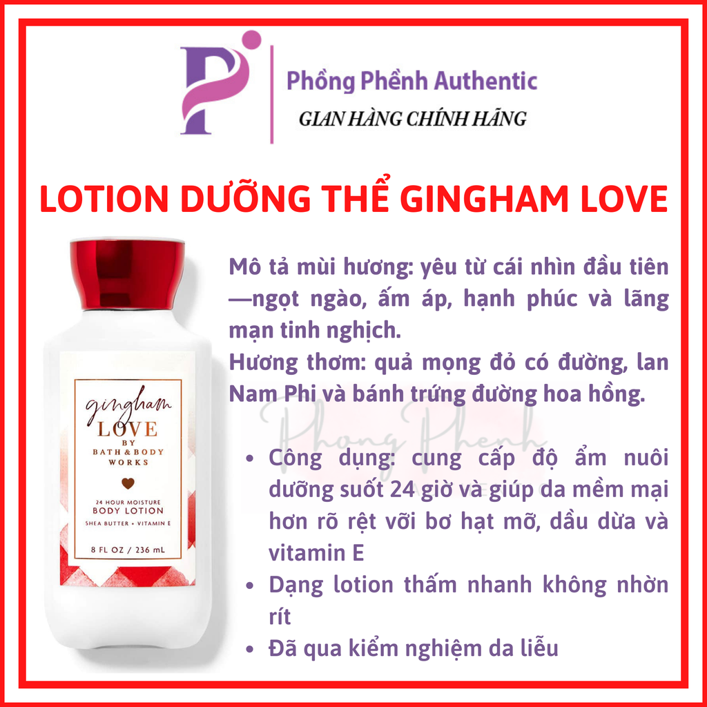 Dưỡng thể nước hoa Bath & Body Works  Body Lotion 236ml