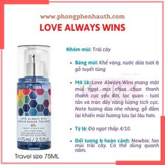 XỊT THƠM CƠ THỂ BATH & BODY WORKS BODY MIST TRAVEL SIZE 75ML