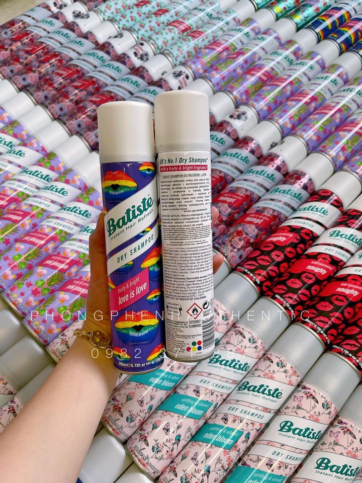 DẦU GỘI KHÔ BATISTE DRY SHAMPOO 200ML
