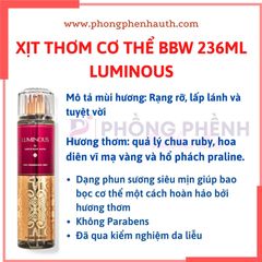 (Đủ mùi) BEST SELLER 10ml xịt thơm toàn thân body mist Bath & Body Works - PHỒNG PHỀNH