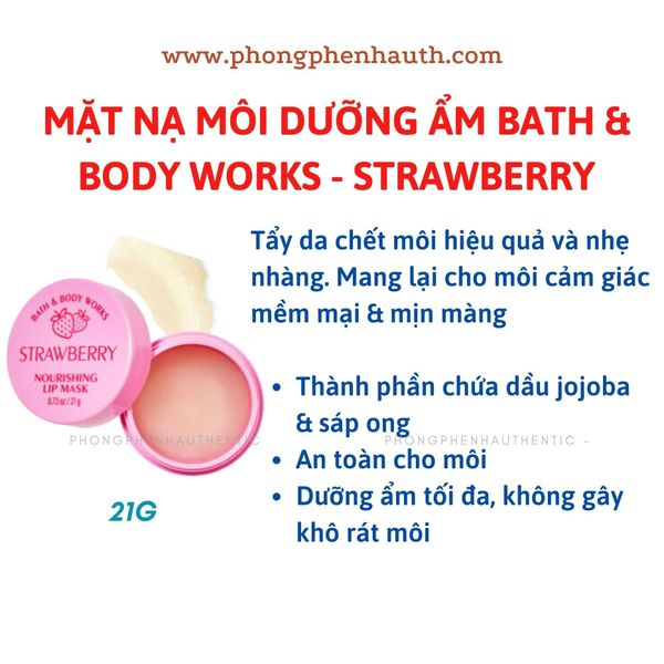 MẶT NẠ MÔI BATH & BODY WORKS LIP MASK 21G MUA SALE US