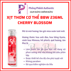 XỊT THƠM CƠ THỂ BATH & BODY WORKS BODY MIST 236ML
