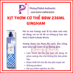 XỊT THƠM CƠ THỂ BATH & BODY WORKS BODY MIST 236ML