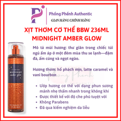 XỊT THƠM CƠ THỂ BATH & BODY WORKS BODY MIST 236ML