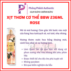 XỊT THƠM CƠ THỂ BATH & BODY WORKS BODY MIST 236ML
