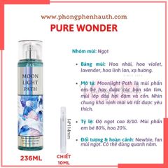 (Đủ mùi) BEST SELLER 10ml xịt thơm toàn thân body mist Bath & Body Works - PHỒNG PHỀNH