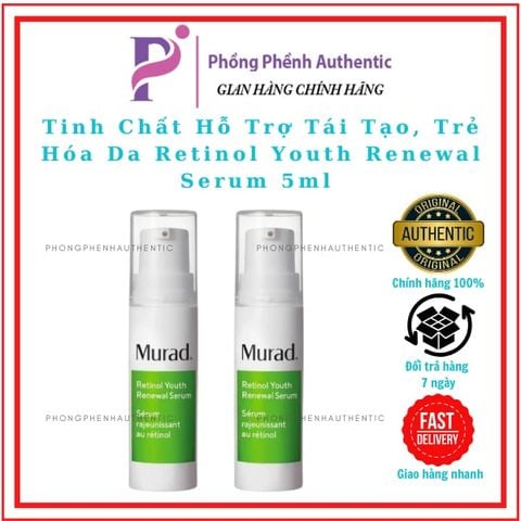Tinh Chất Hỗ Trợ Tái Tạo, Trẻ Hóa Da Murad Retinol Youth Renewal Serum 5ml