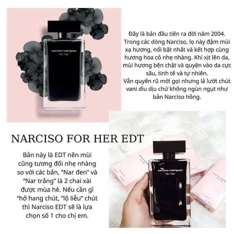 Nước hoa Nữ Narciso Rodriguez 90ml - 100ml đủ các mùi: Pure Musc, Cristal, Musc Noir Rose, Forever, For Her...