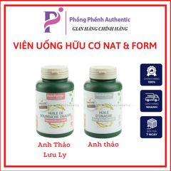 Viên uống tinh dầu hoa anh thảo - tinh dầu hoa anh thảo lưu ly hữu cơ Nat & Form