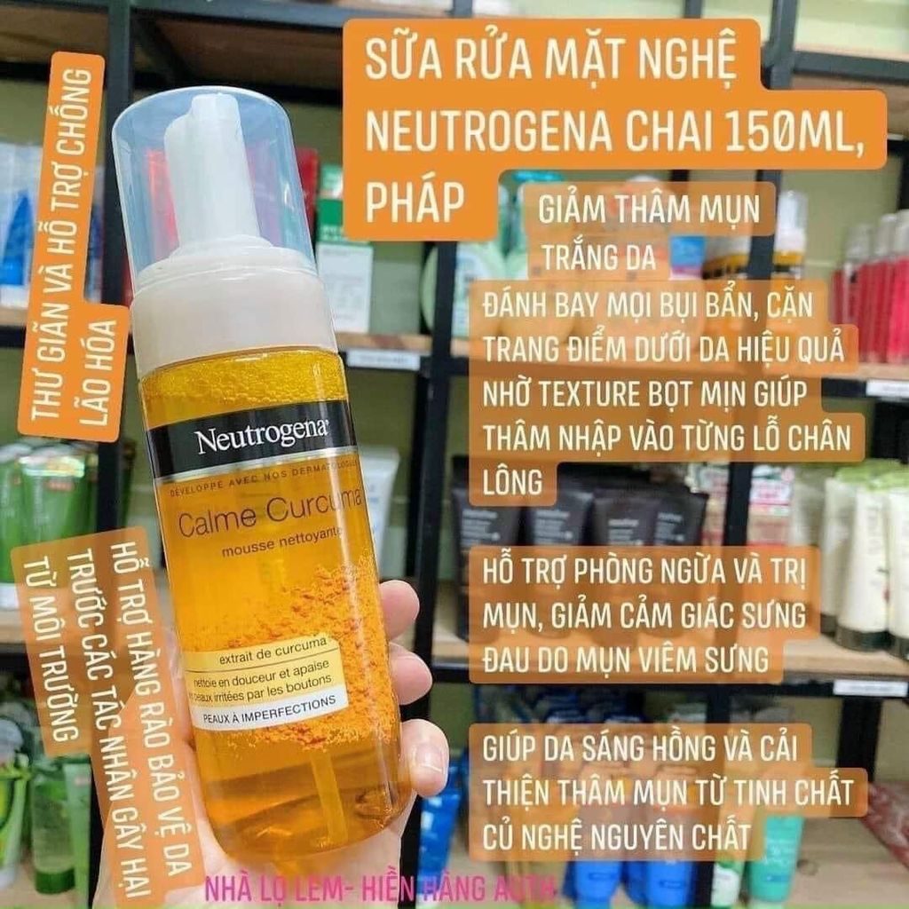 Sữa rửa mặt Neutrogena Clear & Soothe with Turmeric 150ml