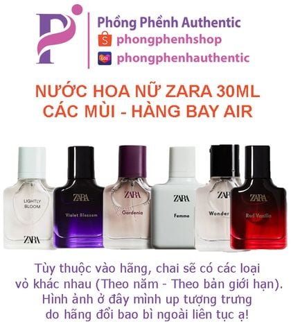 [30ML] Nước hoa Nữ ZARA các mùi mua sale