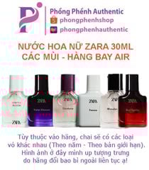 [30ML] Nước hoa Nữ ZARA các mùi mua sale