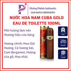 Nước hoa Nam Cuba Gold - Cuba Magnum Eau de Toilette Spray 35ml - 100ml - 130ml - PHỒNG PHỀNH