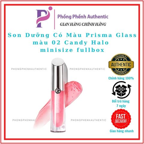 Son Dưỡng Có Màu Prisma Glass màu 02 Candy Halo (minisize fullbox)