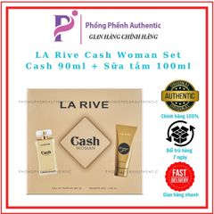 SET QUÀ TẶNG NƯỚC HOA LA RIVE CASH WOMAN CHAI FULL 90ML + SỮA TẮM 100ML