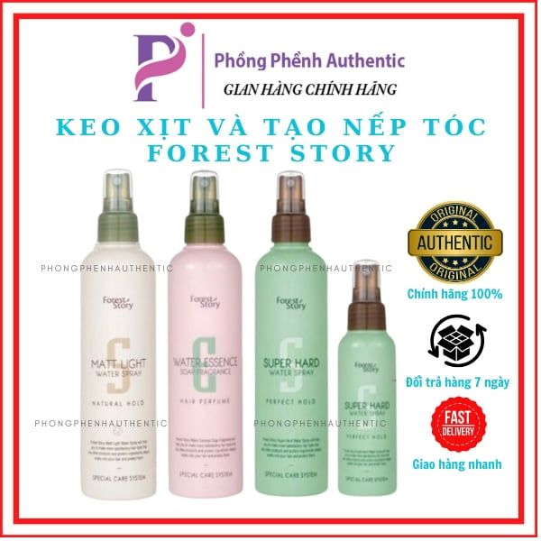 [PHỒNG PHỀNH] KEO XỊT GIỮ NẾP TÓC PHỒNG TÓC TẠO KIỂU TÓC MỀM WELCOS FOREST SROTY 252ML -100ML
