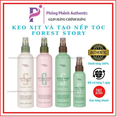 [PHỒNG PHỀNH] KEO XỊT GIỮ NẾP TÓC PHỒNG TÓC TẠO KIỂU TÓC MỀM WELCOS FOREST SROTY 252ML -100ML