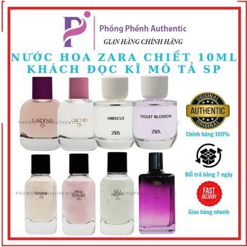 [CHIẾT 10ML - ĐỌC KĨ MÔ TẢ] Nước hoa ZARA EDP - EDT CÁC MÙI BLACK AMBER, RED VANILLA, WONDER ROSE, FEMME, ORCHID...VV