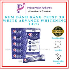 Kem Đánh Răng Crest 3D White Ultra 3in1 Benefits Vivid Mint 147gr