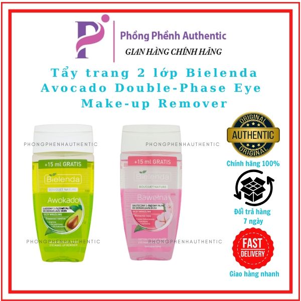Tẩy trang 2 lớp Bielenda Avocado Double-Phase Eye Make-up Remover